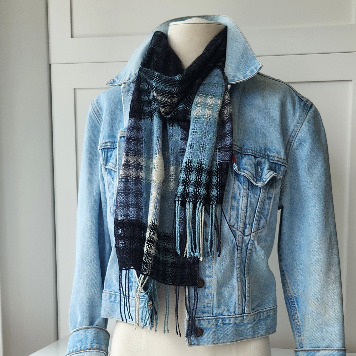 Handwoven Scarf in Silk/Cashmere