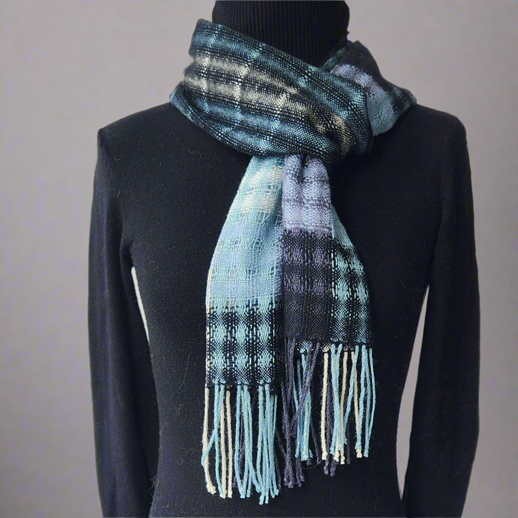 Handwoven Scarf in Silk/Cashmere