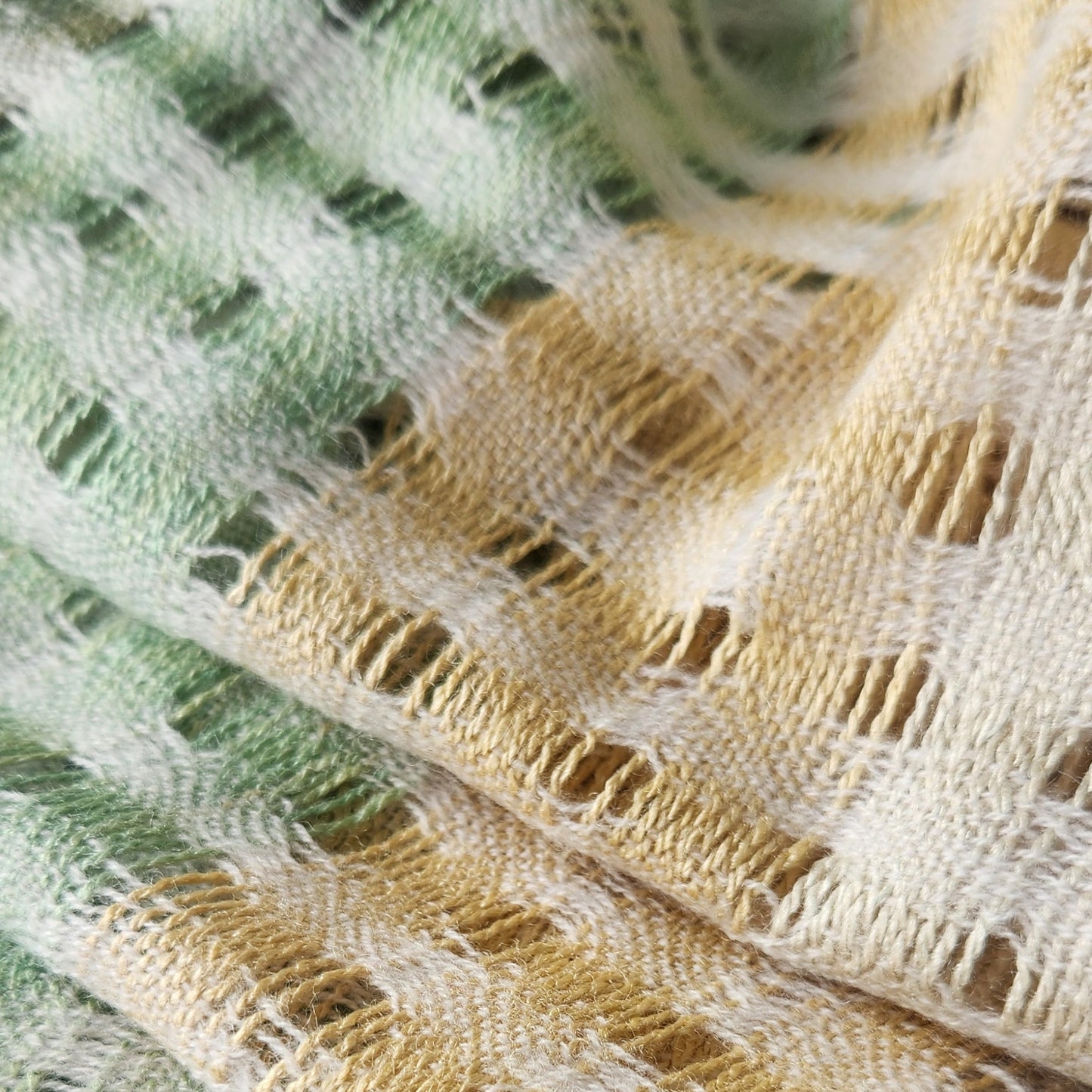 Handwoven Scarf in Silk/Merino