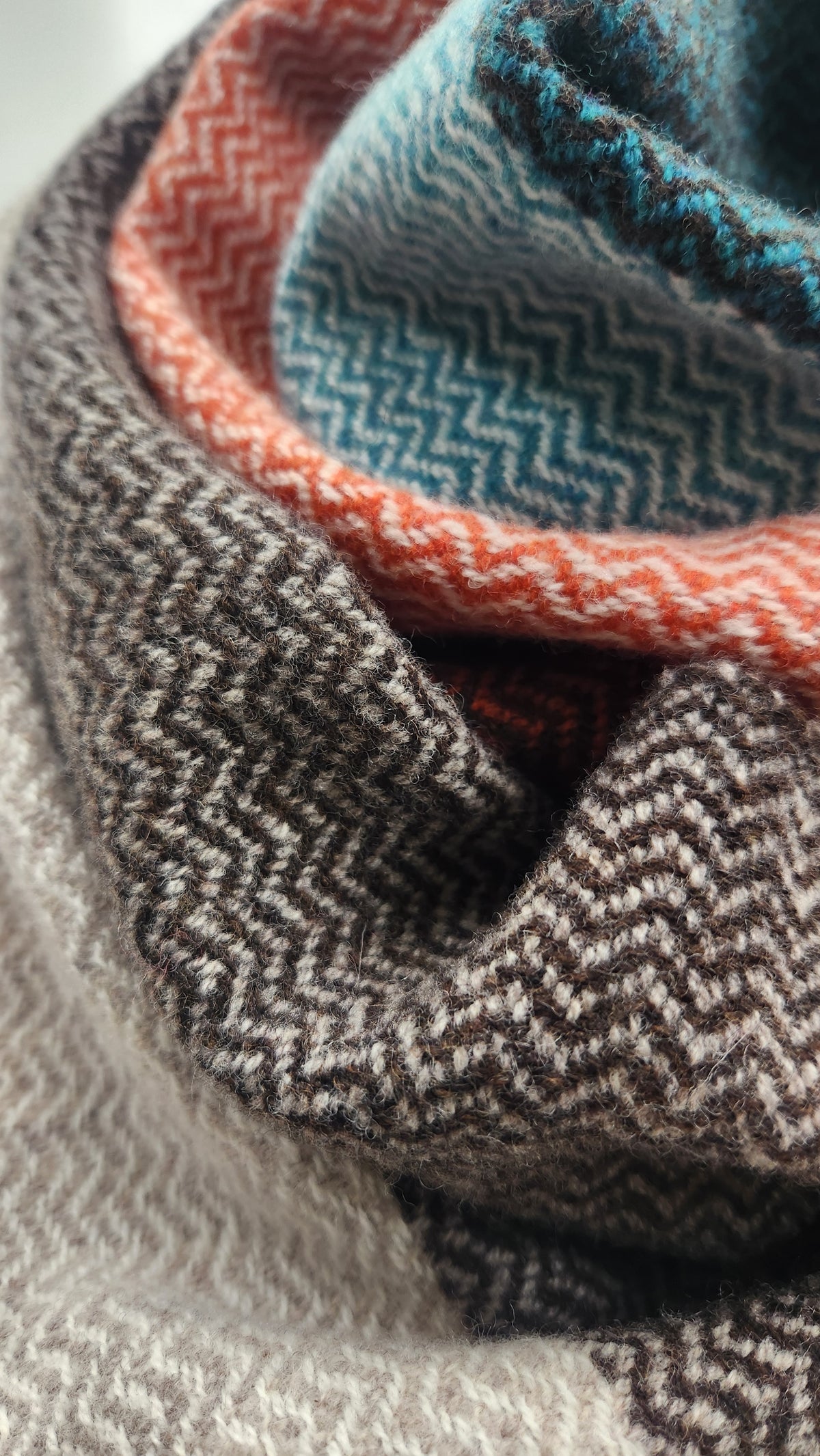 Handwoven Merino Color Block Scarf