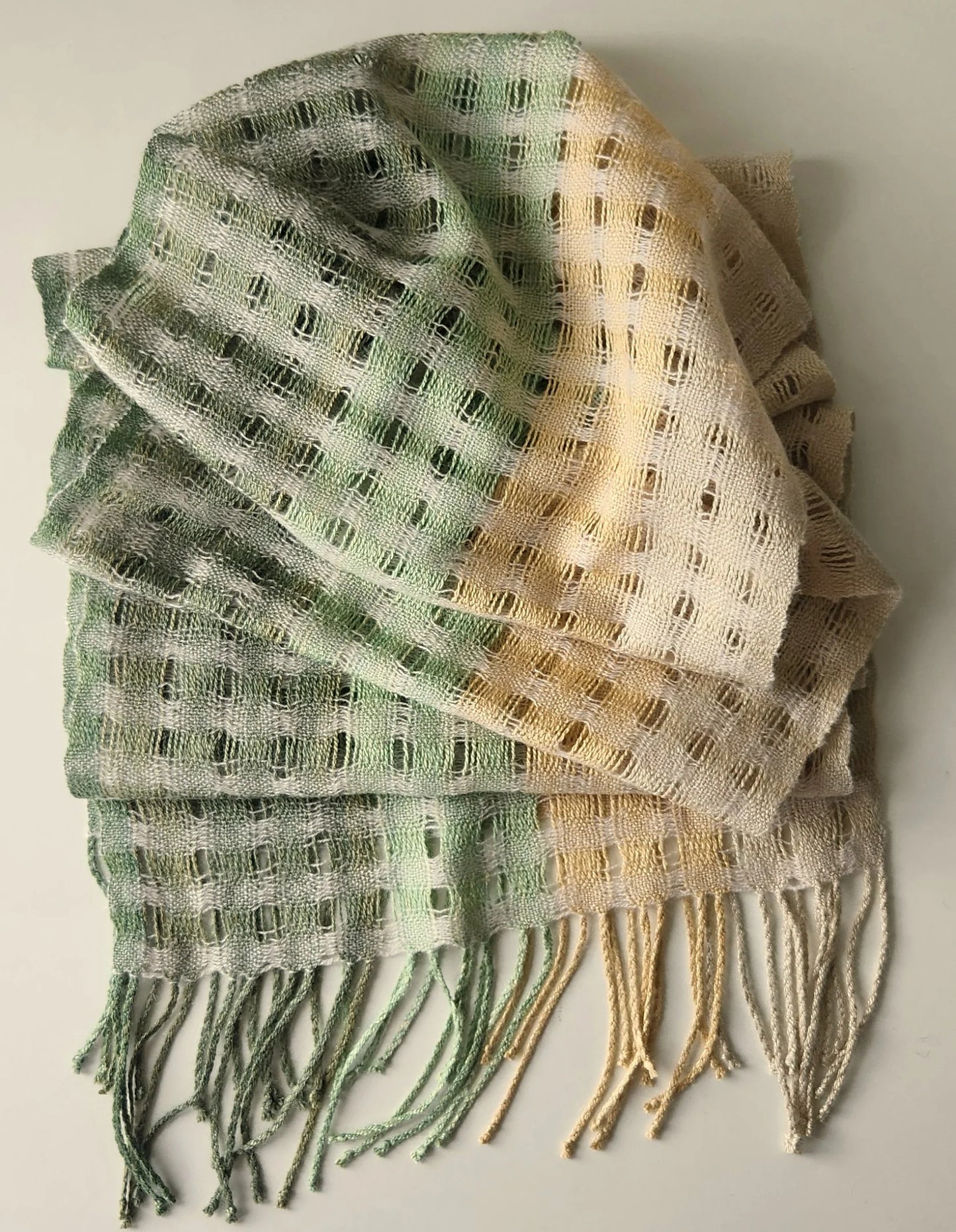 Handwoven Scarf in Silk/Merino