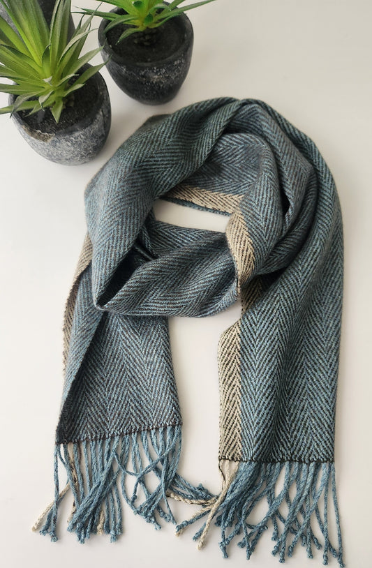 Handwoven Silk - Cashmere Scarf