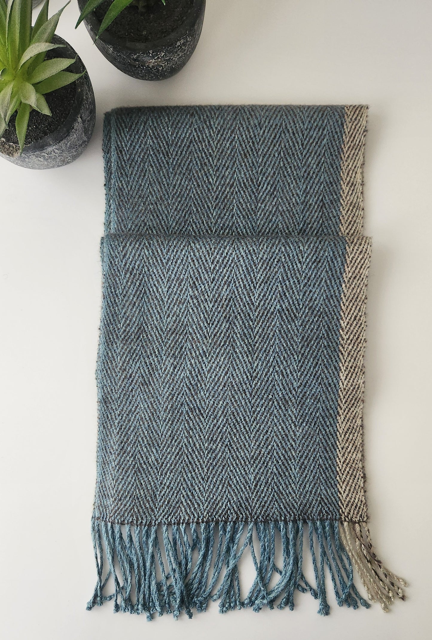 Handwoven Silk - Cashmere Scarf