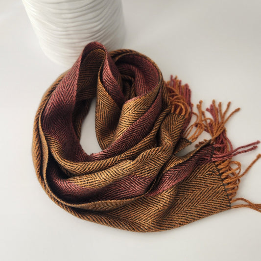 Handwoven Silk-Cashmere Scarf