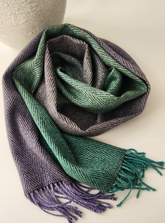Handwoven Silk Cashmere scarf