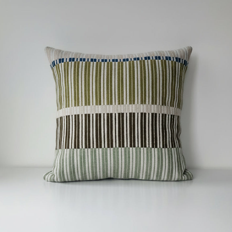 decorative pillow on white table