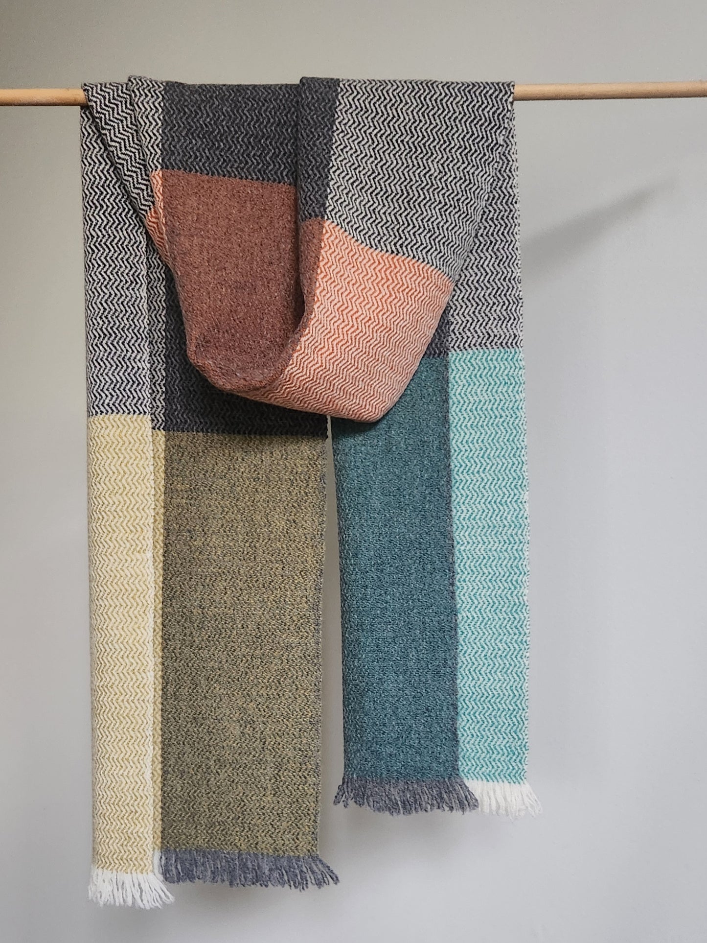 Handwoven Merino Lambswool Scarf
