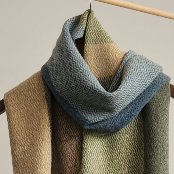 Handwoven Merino Lambswool Scarf